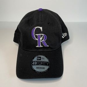 NEW Colorado Rockies Hat Black New Era Medium MLB Baseball Curved Brim Mens